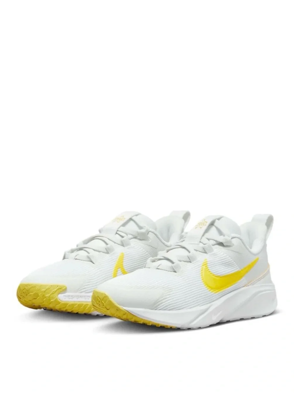 Nike Star Runner 4 NN Summit White Opti Yellow Sneakers | Youth 4Y - Picture 3 of 15